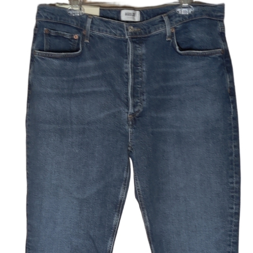 Agolde Riley Long High Rise Straight Nwt Size 33 - Picture 5 of 12